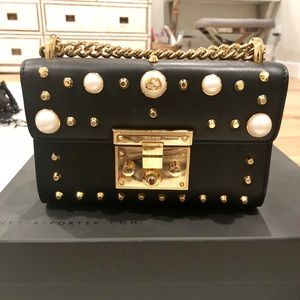 Gucci Padlock small studded shoulder bag